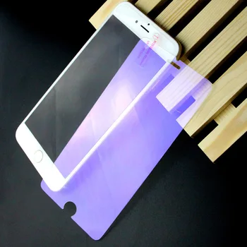 2 buc Sticla Anti-Lumina Violet Full Cover pentru iPhone XR XS XSMAX X 6 6s 7 8 Plus Ecran Protector de Sticlă Protecive