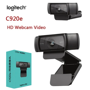 Logitech HD Pro Webcam C920e, 1080P Webcam Autofocus Camera Full HD ,cu ecran Lat de apeluri Video și de Înregistrare Webcam C930C/C930E