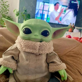 28cm Star Wars Yoda Copil La Copil Pvc Anime figurină Pluș Jucării Yoda Maestru Mandalorian Păpuși Cadouri Pentru Copii Jucarii