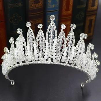 Margele De Mireasa Diademe Și Coroane Femei Regina Royal Cristal Stil Baroc, Bijuterii De Mireasa Concurs Diademă Din Africa De Nunta Accesorii De Par
