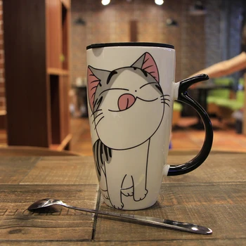 Creative Desene Animate Cana Ceramica Personalitate Foarte Mare Capacitate De Cafea Marca De Lapte Drăguț Mic Dejun Fulgi De Ovaz Cu Lapte Ceașcă De Ceai Două Cupe