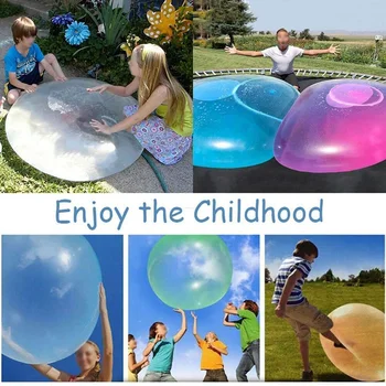 În aer liber de Aer Moale Apă Umplut Baloane Bubble Ball Copii modelului Minge Mare de Jucarie Baie pentru Copii Decor Petrecere pentru Copii Gonflabile Cadou