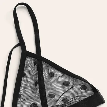 New American de îmbrăcăminte set de lenjerie sexy Femei Plus Dimensiune Lenjerie de Dantelă Sutien+Thong Set de Lenjerie Negru Sleepwear lenceria CD
