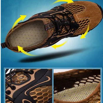 Pantofi De Apă Adidași Bărbați Non Alunecare Drumeții, Alpinism Aqua Pantofi De Plajă, Desculță Pantofi Litoral Încălțăminte Sport În Aer Liber