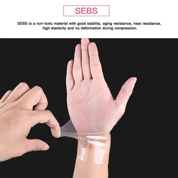 Transparent Mansete de Baschet Badminton Sport Luxat Mâna Mouse-ul Încheietura mâinii de Protecție Ultra-subțire Mănuși Încheietura Relief Bretele