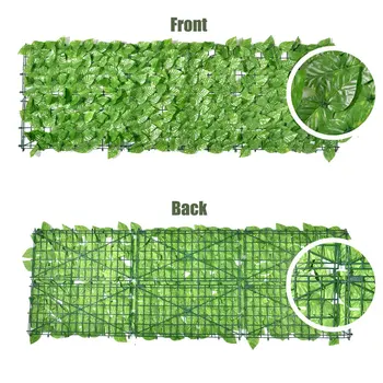 Artificiale Balcon Frunză Verde Gard Roll-Up Panou Ivy Confidențialitate Gard de Gradina Curte Protectie UV Decor Acasă Rattan Plante Perete