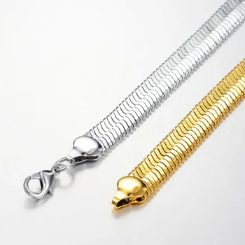 2020 Șarpe Lanț Brățară Bărbați Moda Bijuterii de Culoare de Aur de Cupru 11mm 21cm Bling Plat Șarpe Bratari Link-ul de Dropshipping