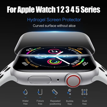 Hidrogel Film Pentru Apple Watch 1 2 3 4 5 Serie Ecran de Protecție Pentru Iwatch 38mm 40mm 42mm 44mm de Protecție Rezistent la zgarieturi 9H