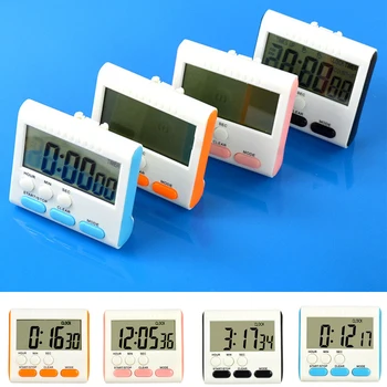 Magnetic Mare, Digital LCD Bucătărie Timer cu Alarmă cu voce tare Conta în Sus și în Jos Ceas pentru 24 de Ore