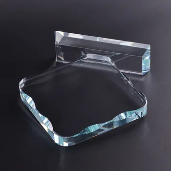 Noul Design în Formă de Diamant Cristal de Sticlă Placa Întâlnire Evenimente Prizel pentru Dansatoare