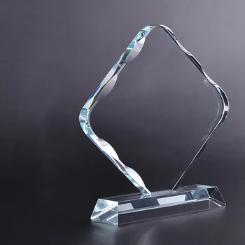 Noul Design în Formă de Diamant Cristal de Sticlă Placa Întâlnire Evenimente Prizel pentru Dansatoare