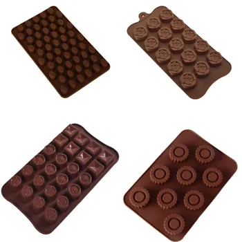 6 Stiluri de Silicon Mucegai Ciocolata Non-Stick 3D produse de Patiserie de Copt Tort Mucegai Manual DIY Jeleu Bomboane Mucegai Pentru Tort de Decorare