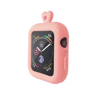 Aplicabile pentru Apple Watch applewatch6/5 din silicon de protecție caz Aplicabile iwatch234 agățat de gât pandantiv ceas acoperi