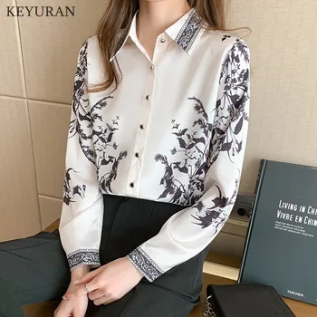 2021 Toamna Noua Camasa Femei Maneca Lunga Tricouri Fashion Casual Bluza Plus Dimensiune Primăvară Șifon Bluze Topuri Largi Blusas Mujer