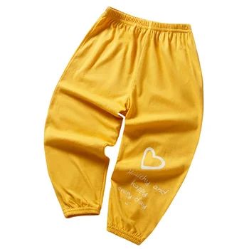 Copii Scrisoare de Imprimare de Țânțari Pantaloni de Vară 2021 Băieți Și Fete de Bumbac Subțire Harem Pantaloni Casual