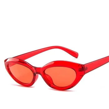 DYTYMJ Cadru Mic Ochi de Pisica ochelari de Soare Barbati Classic Oval Punk Ochelari în aer liber Strada de Epocă Oculos De Sol Gafas De Sol Mujer