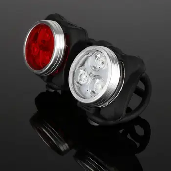Luminoase Bicicleta din Spate de Siguranță 3 Lampa spate cu LED-uri Lumina de Avertizare USB Reîncărcabilă cu Bicicleta Lanterna Lumina MTB Rutier Biciclete Coada lumina
