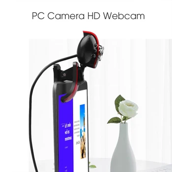 Noul USB 2.0 Camera Web 6 LED Lumina de Noapte HD Webcam MICROFON Pentru Calculator, PC, Laptop, Desktop Webcam Camera de Înaltă Calitate Dropshipping