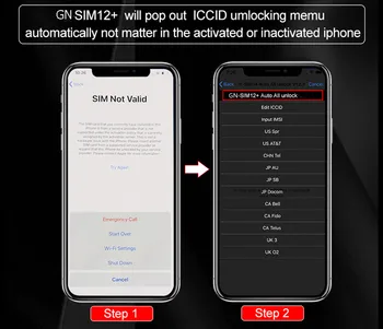 10 BUC GN Deblocare SIM Card Ușor de UTILIZAT Adaptor Universal de Deblocare SIM Cip pentru IOS 14 15 Pentru iPhone 12, 11, X, 8, 7/6s