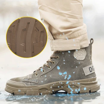 Cizme de protecție Pantofi pentru Bărbați Bocanci Pentru Barbati de Muncă Adidași Steel Toe Anti-Stab de Siguranță Încălțăminte pentru Bărbați incaltaminte de protectie Încălțăminte de sex Masculin