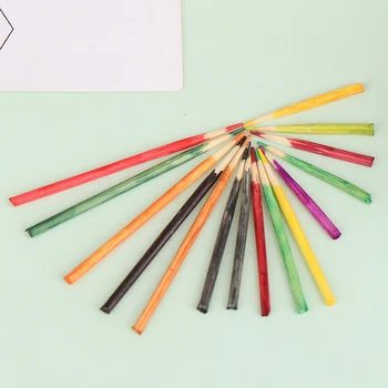 25Pcs/set 1:12 casă de Păpuși în Miniatură Creion Colorat Perie Model de Papusa Casa Decor Mini Creion de Culoare Model 2 cm/3cm/4cm