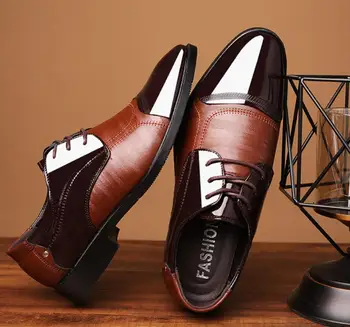 2020 Noua Moda pentru Barbati Stil Britanic a Subliniat Toe Nunta de Afaceri din Piele Formale Pantofi Rochie om de Vară Apartamente Pantofi Oxfords Barbati