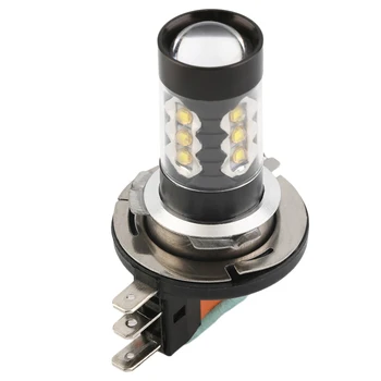 1Pair H15/T25 16SMD LED 80W Auto Auto DRL Lumini de Zi de Funcționare Lampă Bec de Înlocuire 1900LM Alb Pur, 12-24V