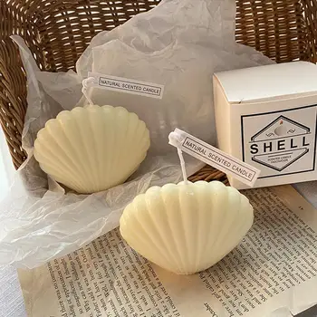 3D Sea Shell Forma de Silicon Mucegai Lumânare DIY Mucegai Mici Shell Pentru Copt Tort Instrumente de Decorare produse de Patiserie Mucegai E8X1