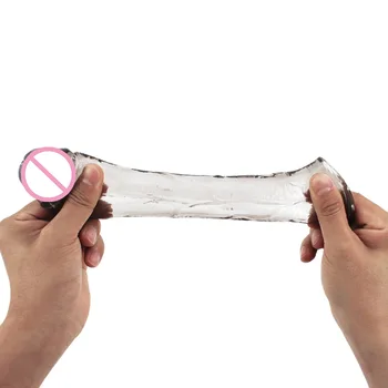 Omul Nuo Mascul Imens Marirea Penisului Maneca Prezervativ pentru Bărbați Extender Reutilizabile Intarziere Ejaculare Penis Crystal Adult Jucărie Sexuală pentru Om