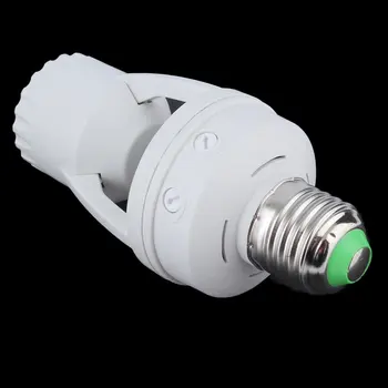100-220V Soclu E27 Convertor Cu Senzor de Mișcare PIR Fiolă LED E27 Lampă de Bază Inteligent Bec Comutator