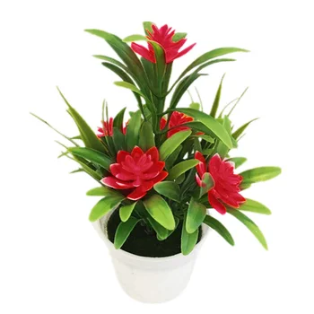 1 BUC Artificiale Fals Flori Ghivece cu Plante Bonsai pentru Crăciun, Anul Nou, Petrecere de Nunta Garden Home Decor Fals Plante Flori