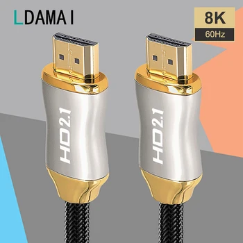 8K compatibil HDMI 2.1 Cablu 8K/60Hz 4K/120Hz 48Gbps pentru Apple Hdtv Proiectoare compatibil HDMI Cablu Cablu cablu Digital de Cabluri