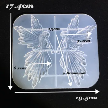 Silicon MoldDIY UV Rășină Mucegai Fairy Angel Rășină Epoxidică Mucegai Silicon Matrite pentru a Face Bijuterii Decor