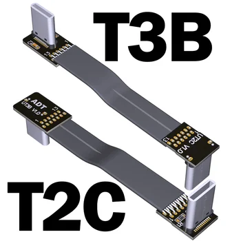 ADT FPV USB 3.1 Tip C Tip C Cot Flexibil Plat FFC Cablu Panglică Gen2x1 10Gbps Pentru Fotografie Aeriană Gopro DSLR Kit Gimbal