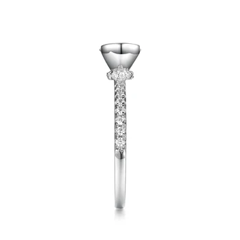 S925 Argint Inel Aur Alb Rotund Moissanite Inele de Logodna pentru Femei Moissanite Inel cu Diamant de Lux Bijuterii