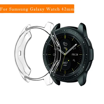 Accesorii inteligente de prevenire a Căderii de Toate-meci Ultra-subțire Moale Protectie Silicon TPU Caz Acoperire Pentru Samsung Galaxy Watch 42mm