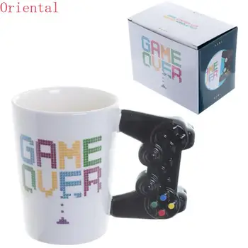 1 buc Joc de Peste Cana de Cafea 3D Controler de Joc se Ocupe de Cafea de Birou Cana Ceramica Cana Tocilar Cana Gameboy Gamer Cadou PS4