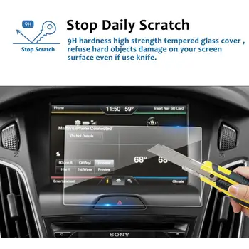 LFOTPP Pentru Focus/Fusion 8Inch 2016 2017 GPS Auto Navigatie Touch Screen Protector Film Auto Interior de Protecție Autocolant