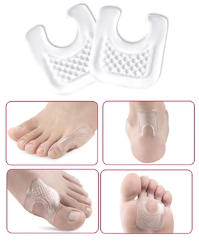 1-6Pair Silicon Gel Insoles Pernă Pad Picior Branț Ameliorarea Durerii Anti Frecare Pantofi Tampoane de Îngrijire de Picioare Protector Pantofi Branț Autocolant