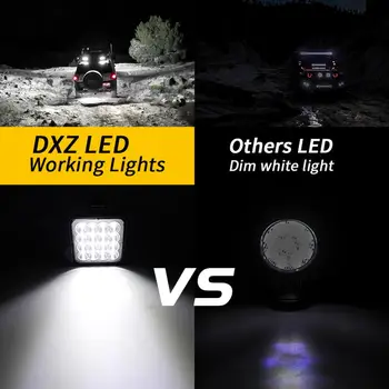 Led Bar 48W LED Lumina de Lucru Pătrat de Lumină LED-uri Super Luminoase lumina Zilei Lumină Albă pentru Auto Motociclete Camioane Auto