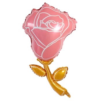 Floarea-soarelui Floare Trandafir Folie de Aluminiu Petrecerea de Ziua Balon Roșu Romantic Roz Petrecere de Nunta Decoratiuni Ziua Îndrăgostiților Consumabile
