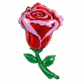 Floarea-soarelui Floare Trandafir Folie de Aluminiu Petrecerea de Ziua Balon Roșu Romantic Roz Petrecere de Nunta Decoratiuni Ziua Îndrăgostiților Consumabile