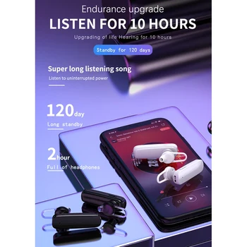 Set cu Cască Bluetooth Wireless Lungi de Așteptare cu Mic Handsfree Bluetooth Wireless Căști Căști Colorate Ureche Cârlig Pentru Telefon