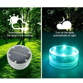 Solar LED Piscinei în aer liber de Lumină Grădină Subacvatică Lampa de Noapte RGB Submersibila Pentru Piscina Acvariu de Pescuit de Iluminat