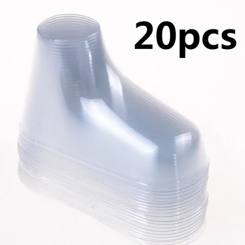 20buc Plastic transparent Copilul de Metri de Afișare Papuceii pentru Copii Pantofi Șosete Prezenta Picioare Display Jumătate Cizme Pantofi Transparente din PVC Despre 9cm