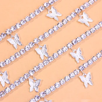 Stras Epocă Multistrat Fluture Lanț Colier en-Gros pentru Femei Guler Cravată Colier Pandantiv Bijuterii Dropshipping