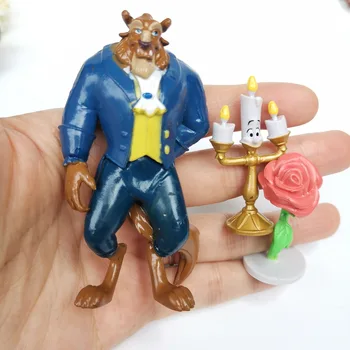 10buc Disney frumoasa Si ia Cenusareasa Printesa Anime Figurine din PVC, Model Toy Colectia Decor Cadouri Pentru copii