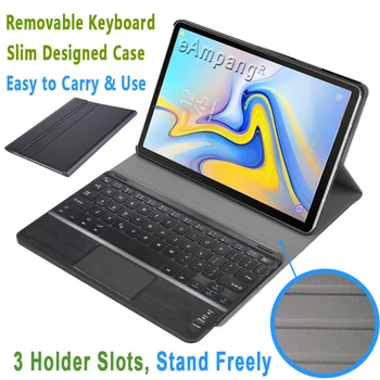 Samsung Tastatura Touchpad-ul din Piele de Caz cu Mouse-ul Wireless Pentru Samsung Galaxy Tab s 10.5 2018 SM-T590 SM-T595 Șoareci fără Fir