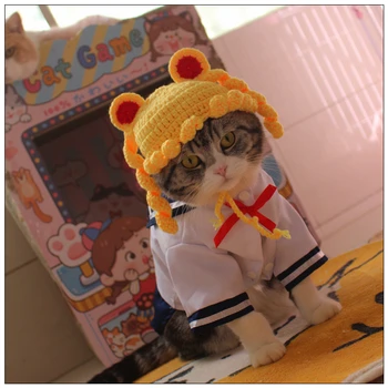 Liceu Uniforma Haine de Pisică pisică Rochie Costum de Pisica de companie