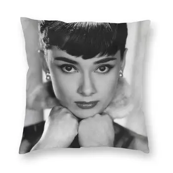 Audrey Hepburn Pernă Acoperă Două Laterale de Imprimare 3D Arunca Pernă pentru Living Rece față de Pernă Decor